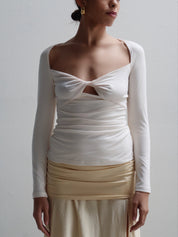 Cream Posie Long Sleeve Top