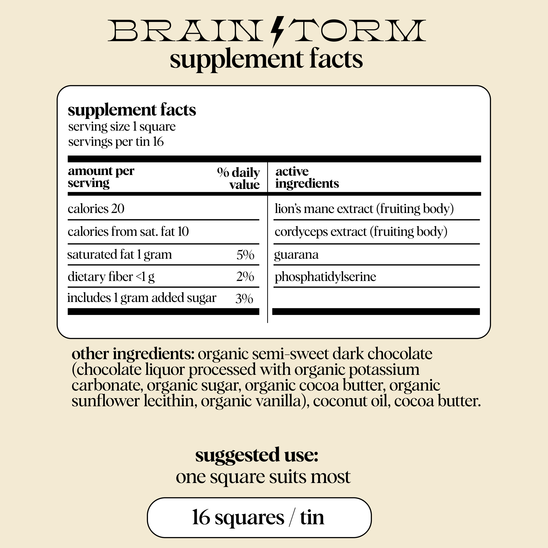 Alice Mushrooms Brainstorm Focus Chocolates