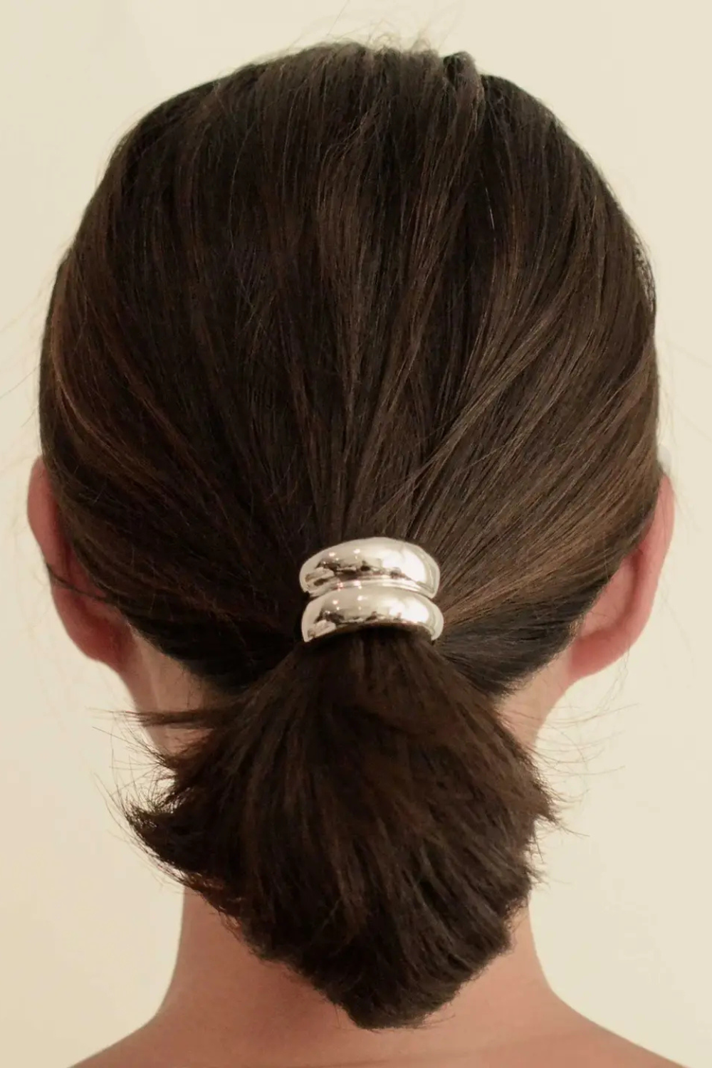 Silver Mini Double Arch Metal Hair Tie
