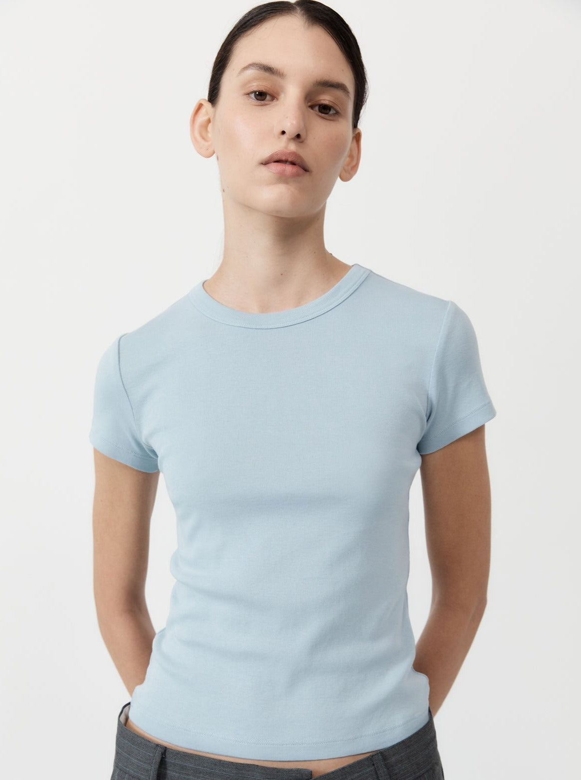St. Agni Stone Blue Organic Cotton Baby Tee