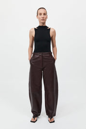 St. Agni Black Knit Scarf Top
