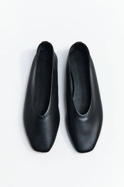 St. Agni Black Soft Glove Ballet Flat