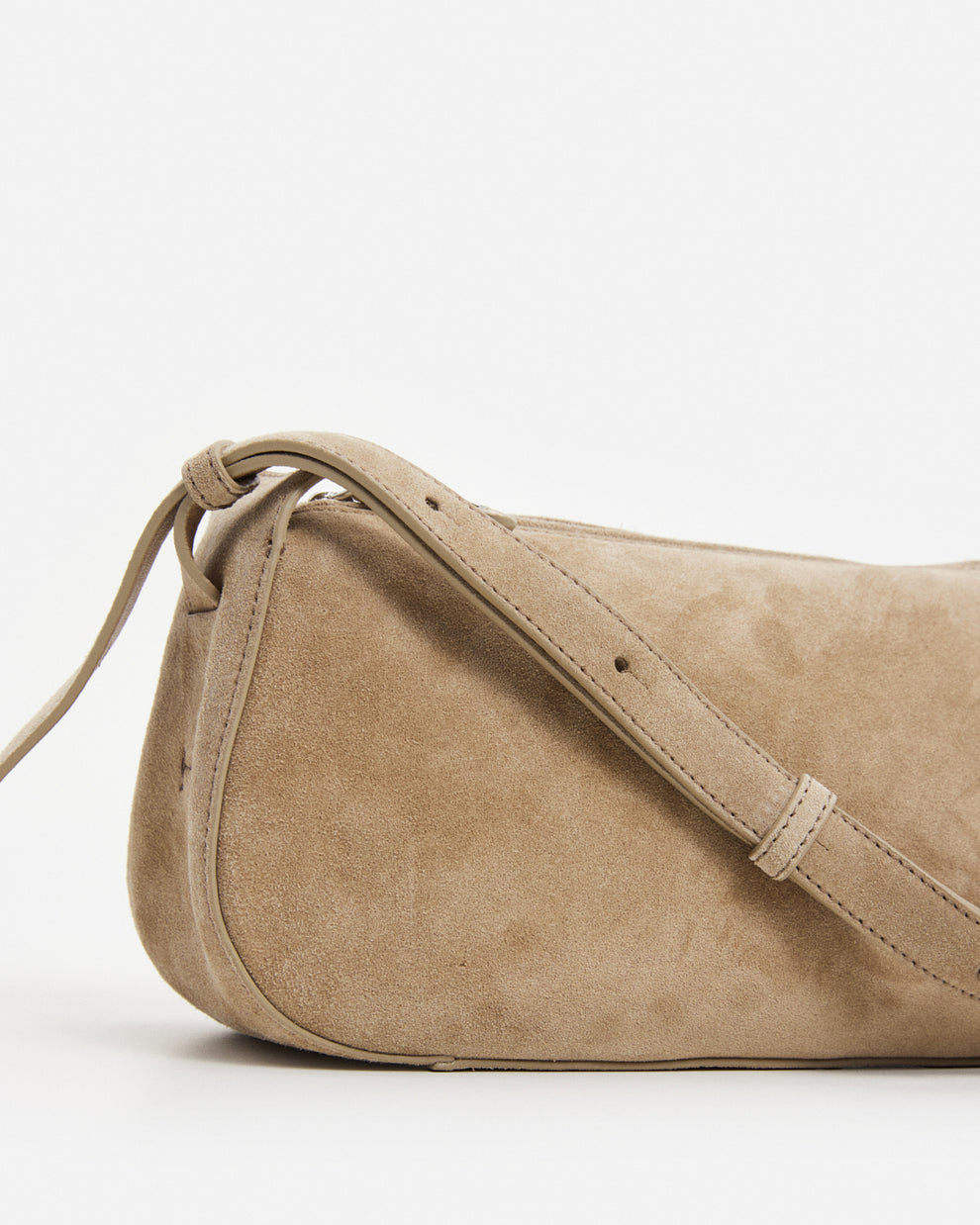 Flattered Tuna Suede Shoulder Bag