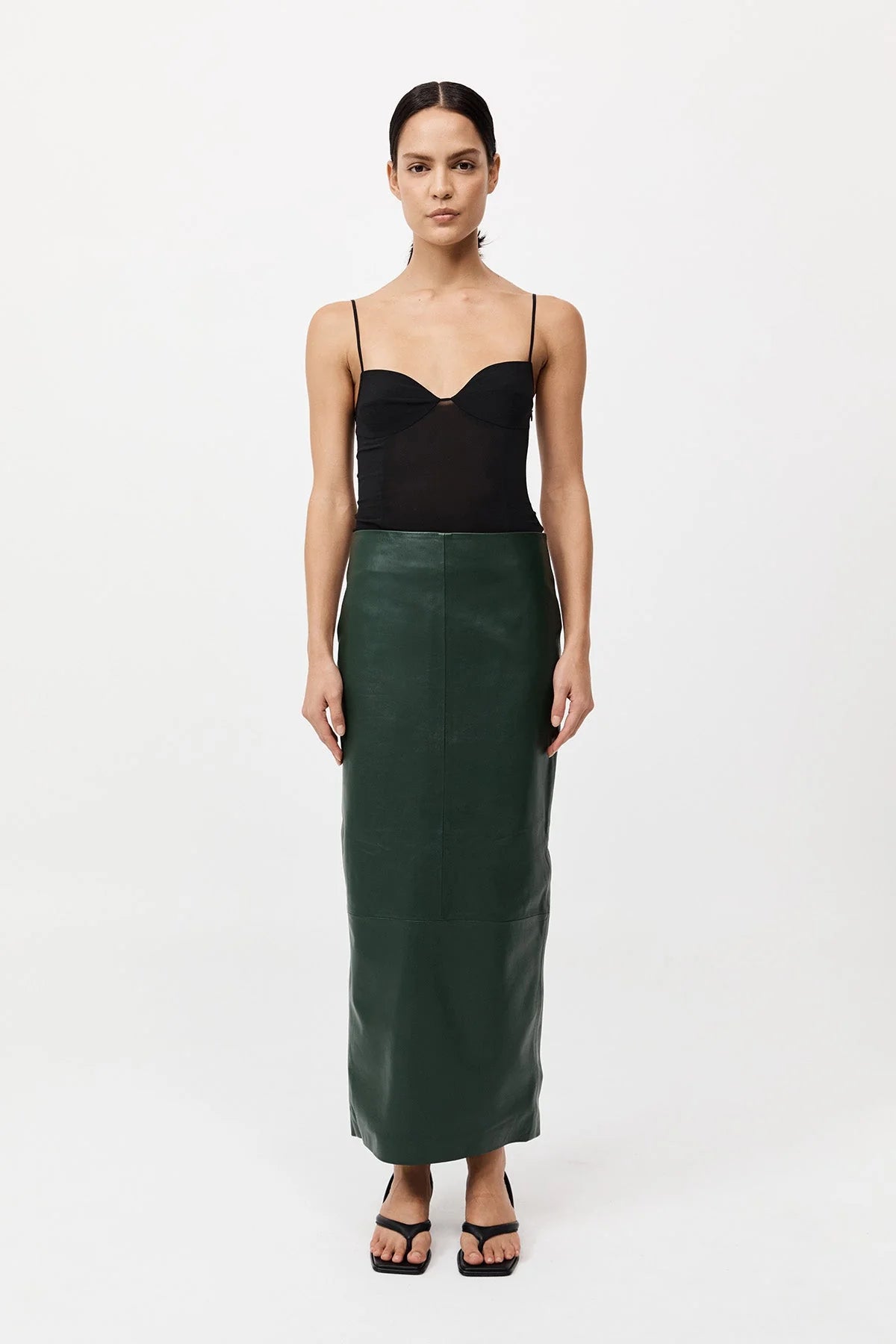 St. Agni Black Silk Cami