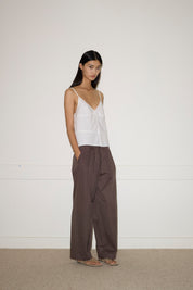 Deiji Studios Turn Pant in Cocoa