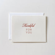 Jaymes Paper Thankful For You Card