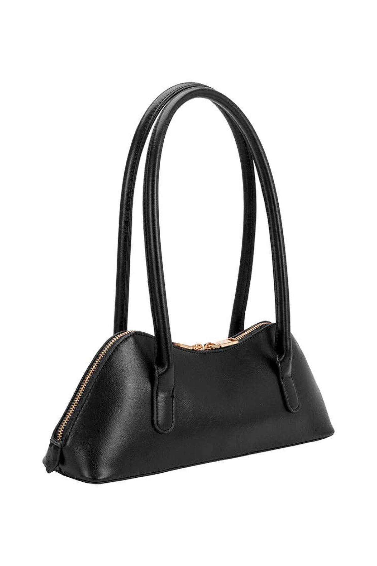 Dakota Black Recycled Vegan Shoulder Bag