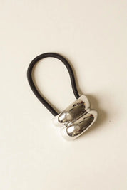Silver Mini Double Arch Metal Hair Tie
