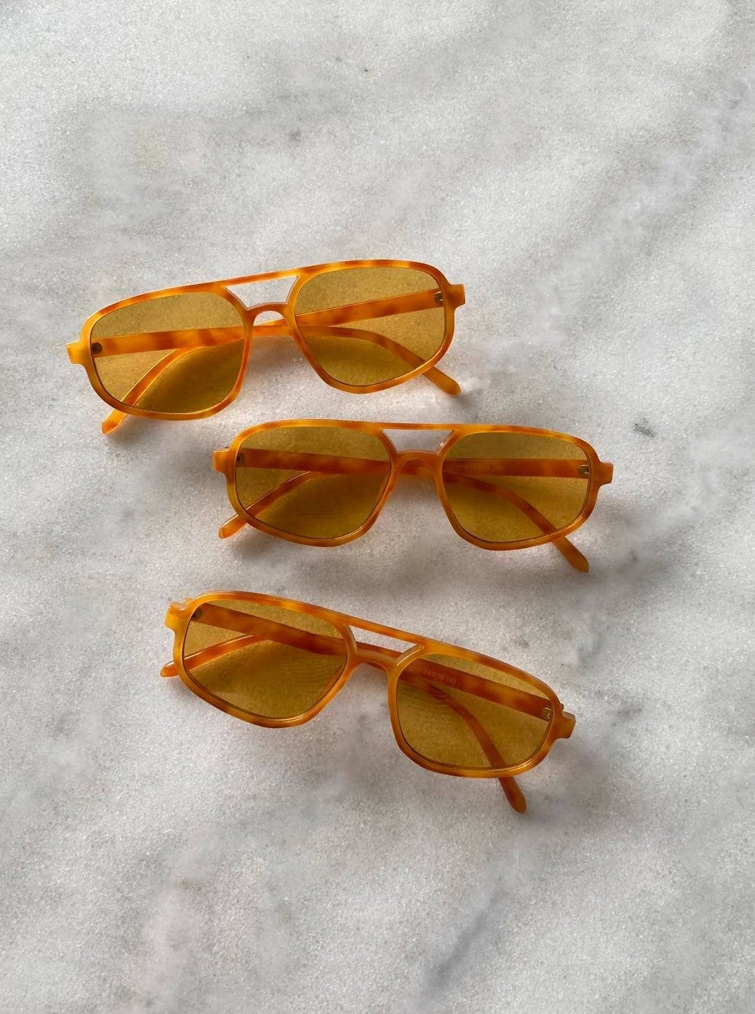 Beyond Stranger Studio Freya Orange Sunglasses 