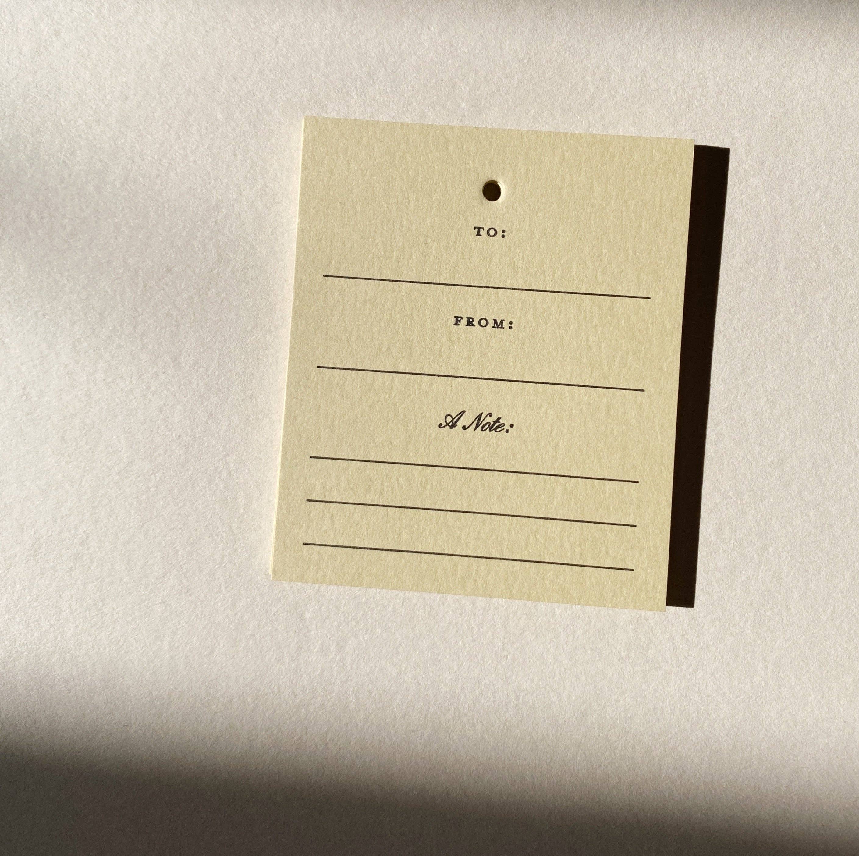 Jaymes Paper Gift Tags - Set of 10