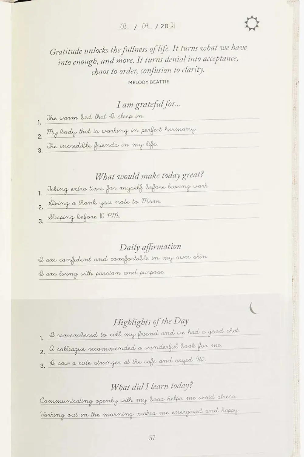 Intelligent Change The Five Minute Journal