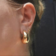 Gold Bobbi Hoops