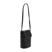 Abigail Black Recycled Vegan Leather Crossbody Bag