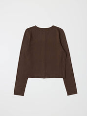 Brown Rollneck Shea Cardigan
