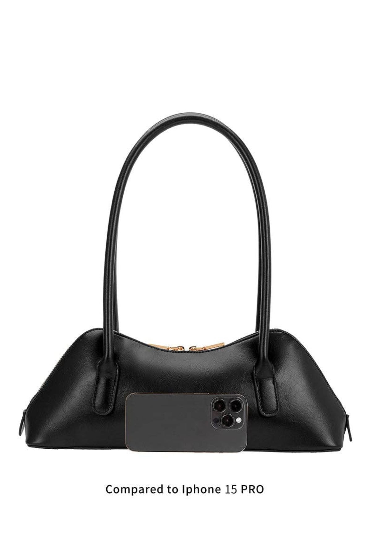 Dakota Black Recycled Vegan Shoulder Bag