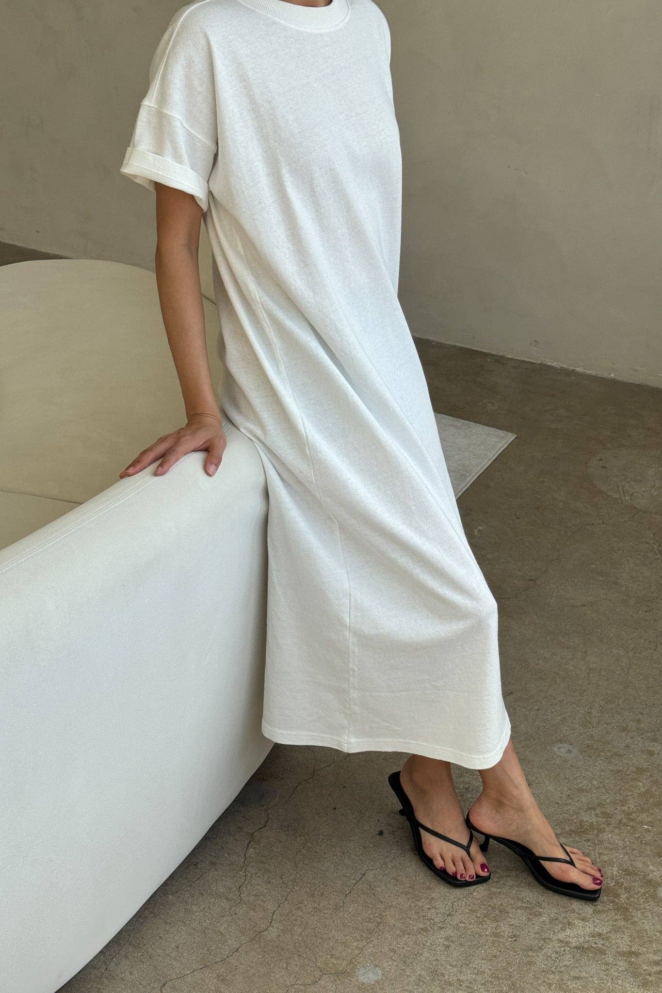 white t shirt dress cotton Le Bon Shoppe Her M/L corset evening gown Cut for a loose DOLLY Luxury Black Skin Color:Pistachio