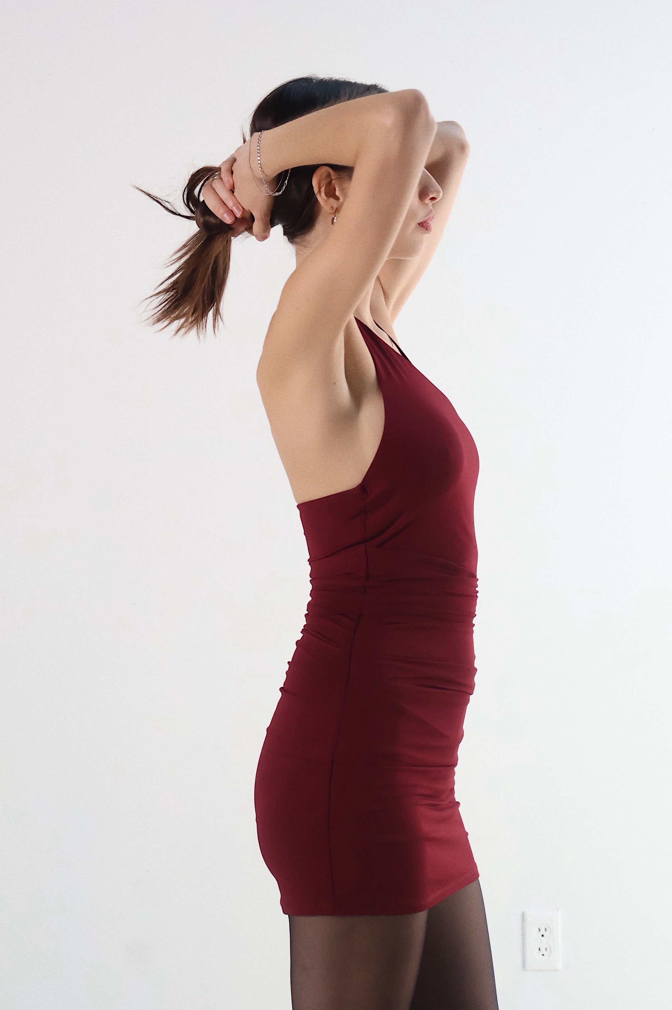 Bec + Bridge Cherry Cola Alexandre Halter Mini Dress