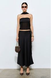 Calliope Strapless Top With Scarf