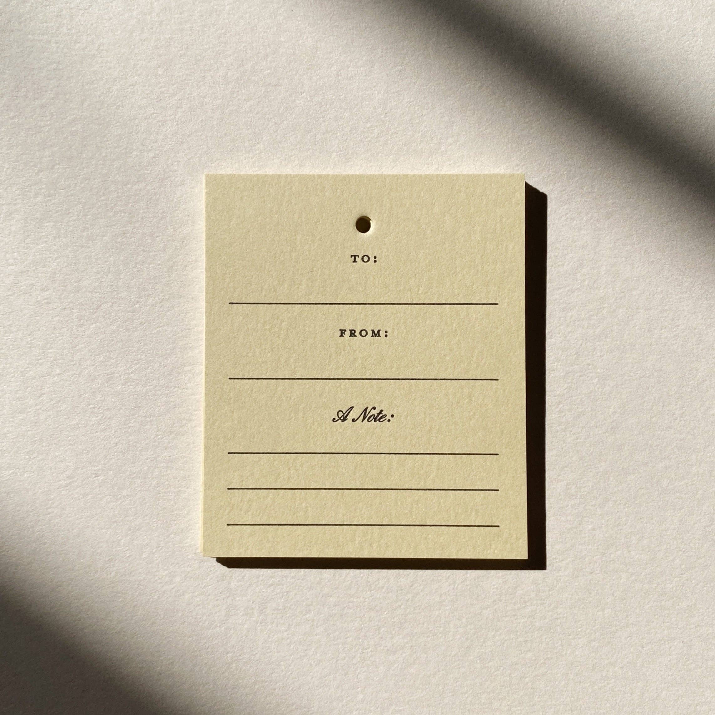Jaymes Paper Gift Tags - Set of 10