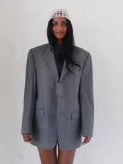 Vintage Grey Pinstripe Ralph Lauren Blazer