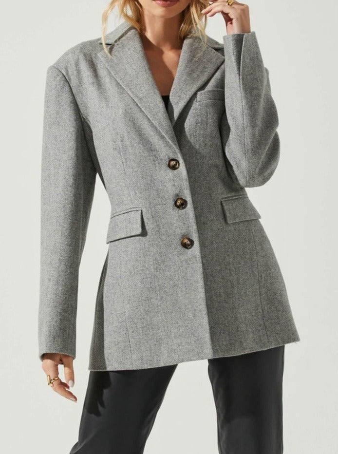 Gray Tweed Galilea Blazer