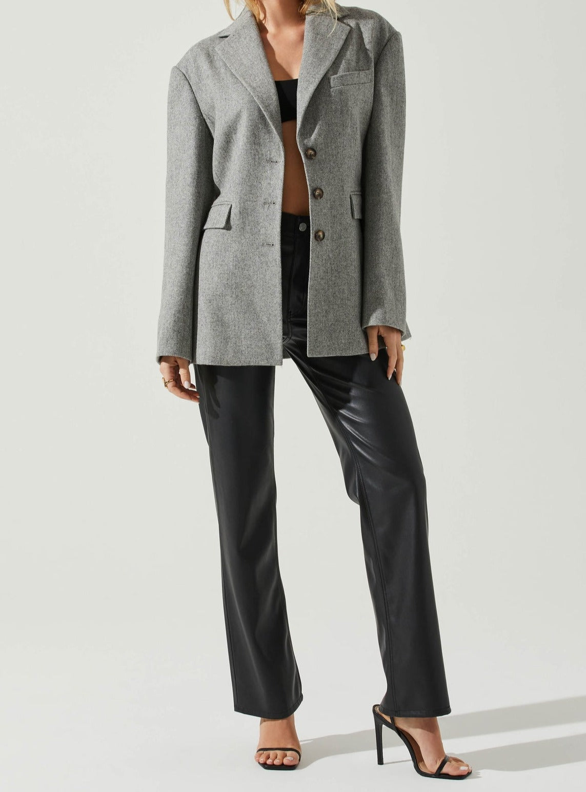 Gray Tweed Galilea Blazer