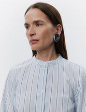 DAY Alexi Cropped Classic Striped Shirt
