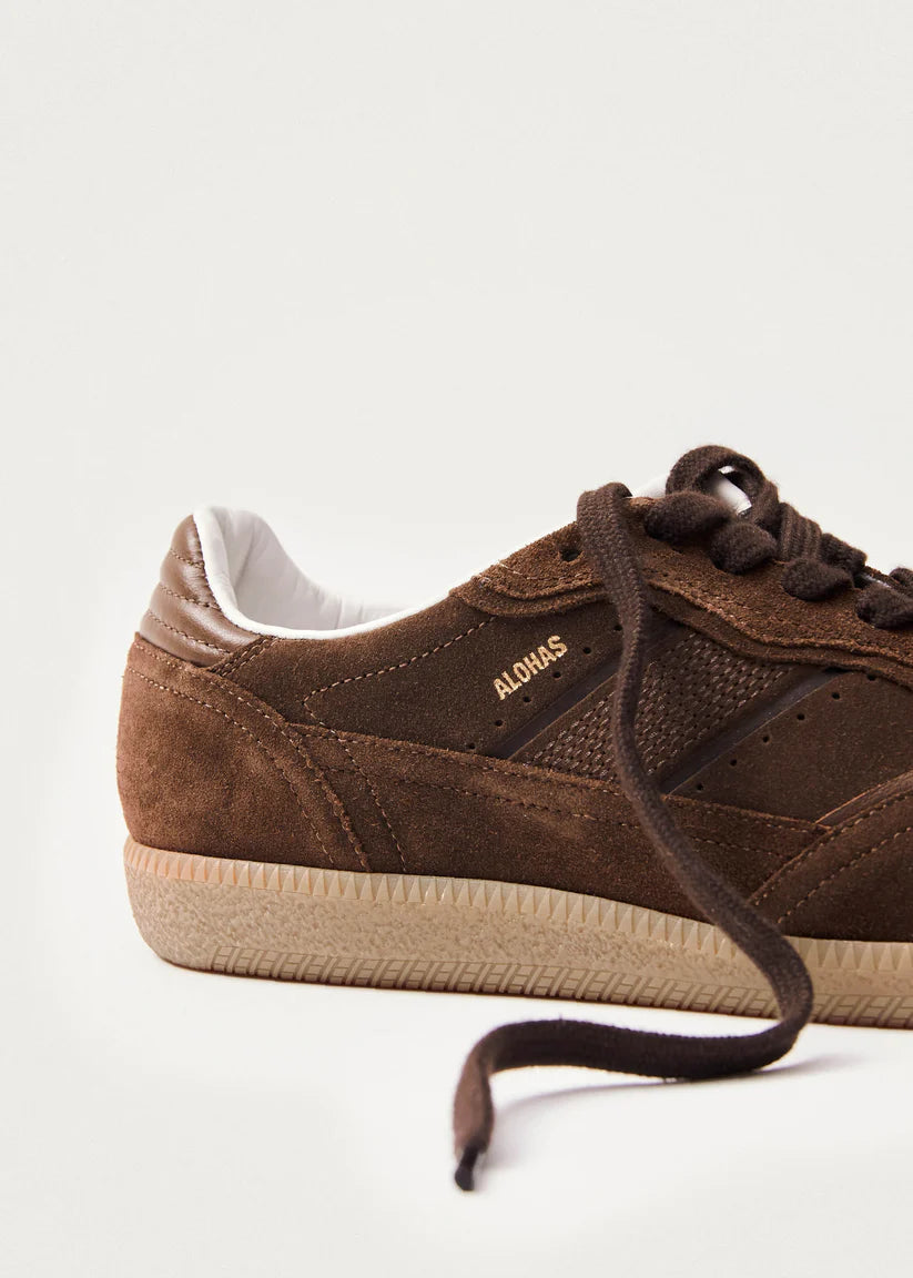 Alohas Rife Chocolate Brown Leather Sneakers