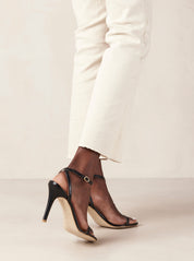 Alohas Otis Black Leather Heels