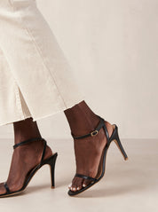 Alohas Otis Black Leather Heels