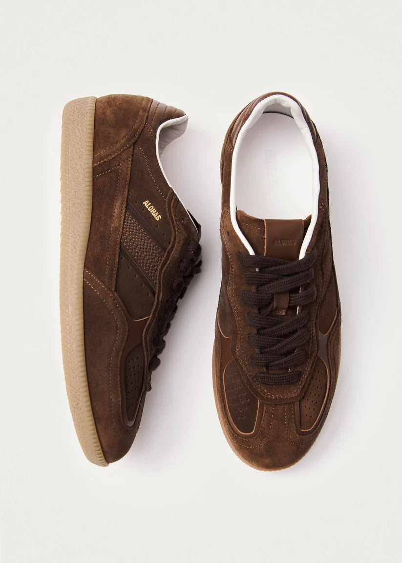 Alohas Rife Chocolate Brown Leather Sneakers