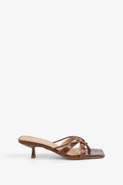 Intentionally Blank Chestnut Eli Kitten Heel Sandal