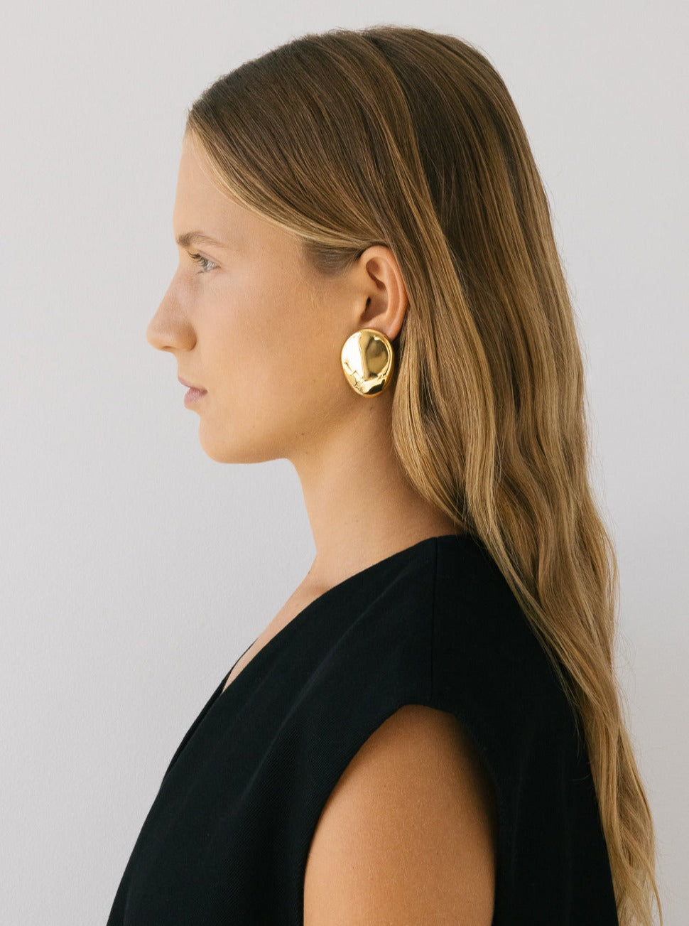 Flash Dylan Dome Gold Earring