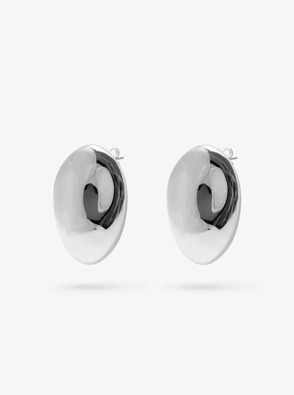 FLASH DYLAN DOME STERLING SILVER EARRINGS