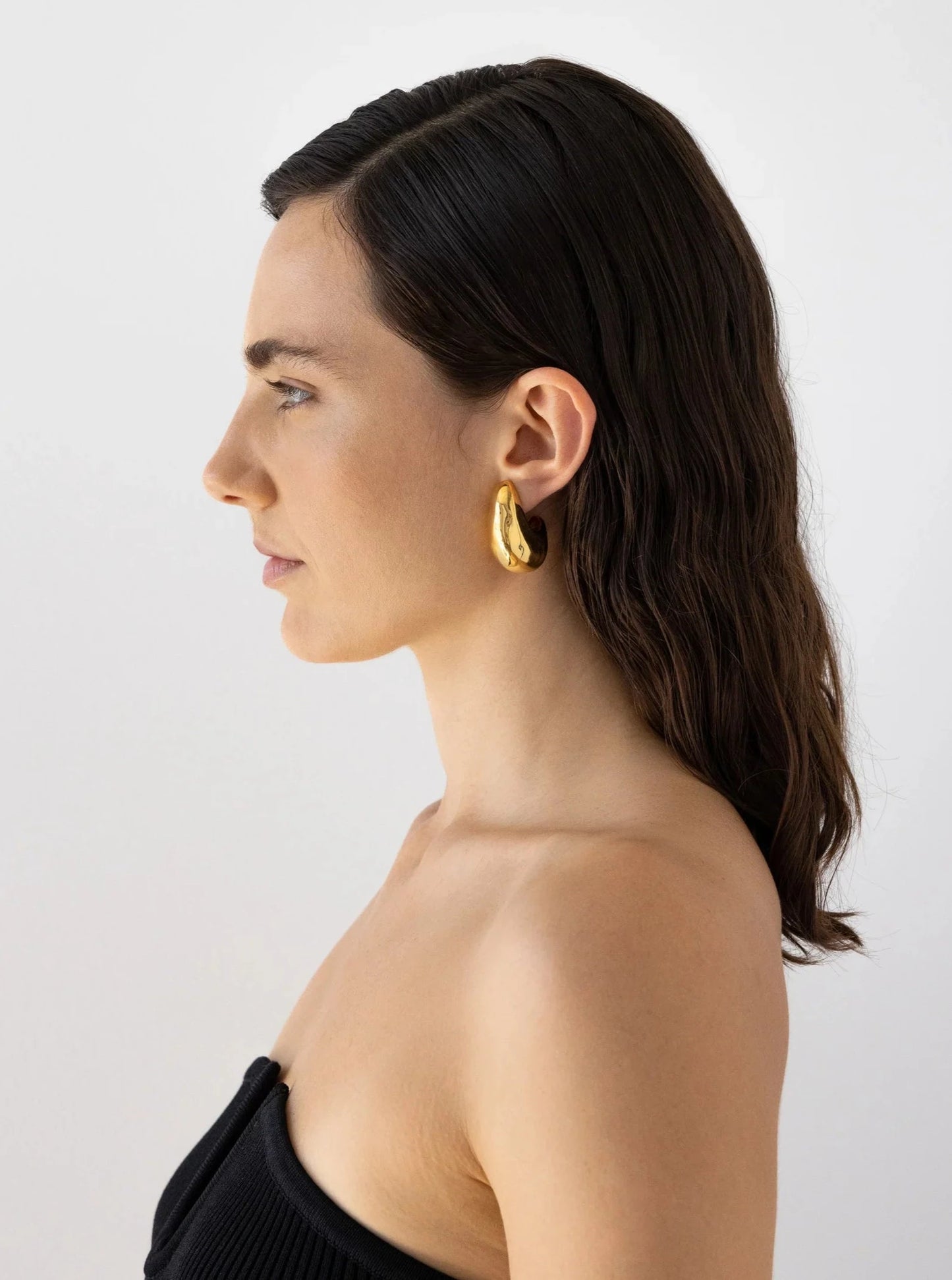 FLASH VOLUME HOOP LARGE - 14K VERMEIL