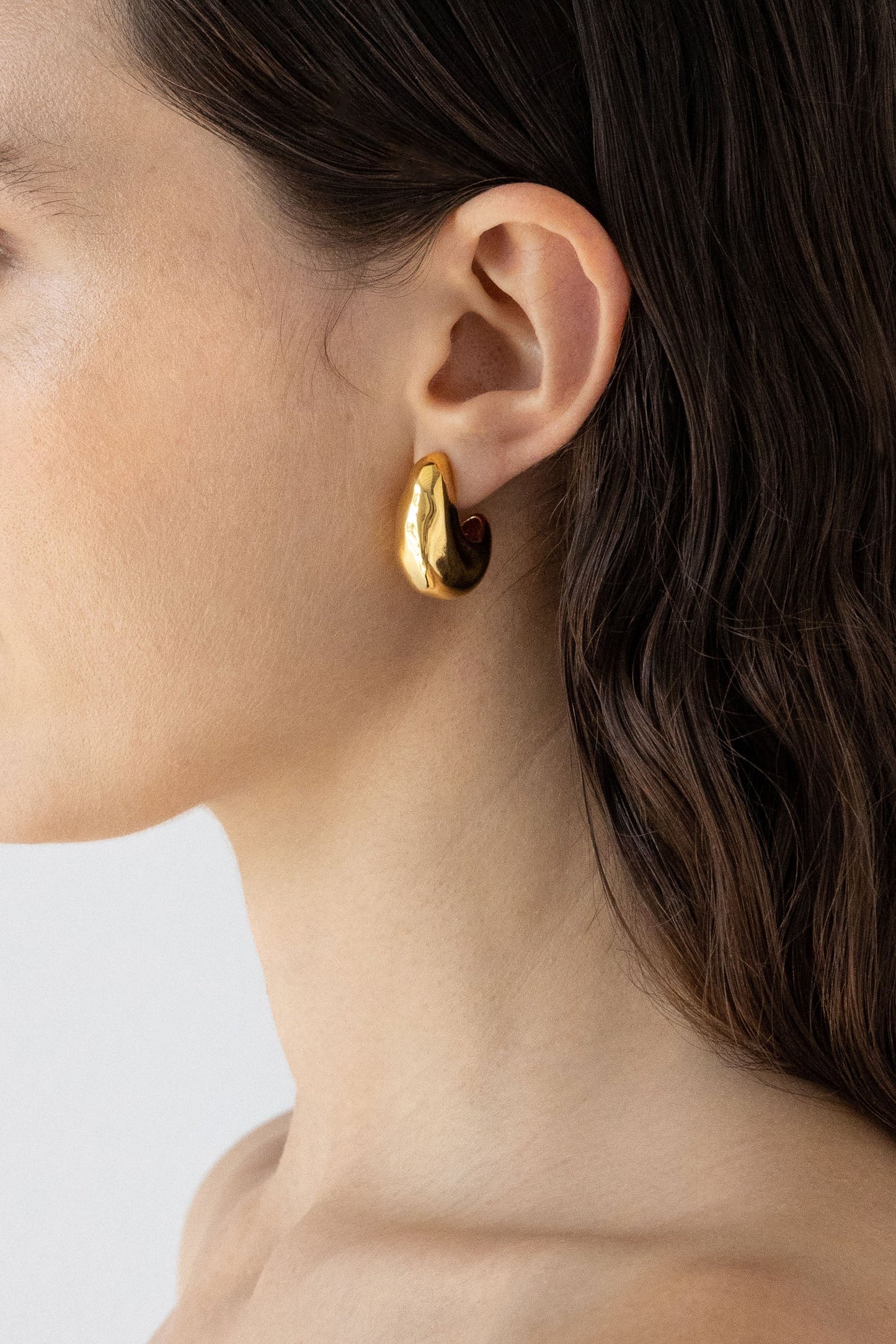 FLASH VOLUME HOOP SMALL - 14K GOLD PLATED