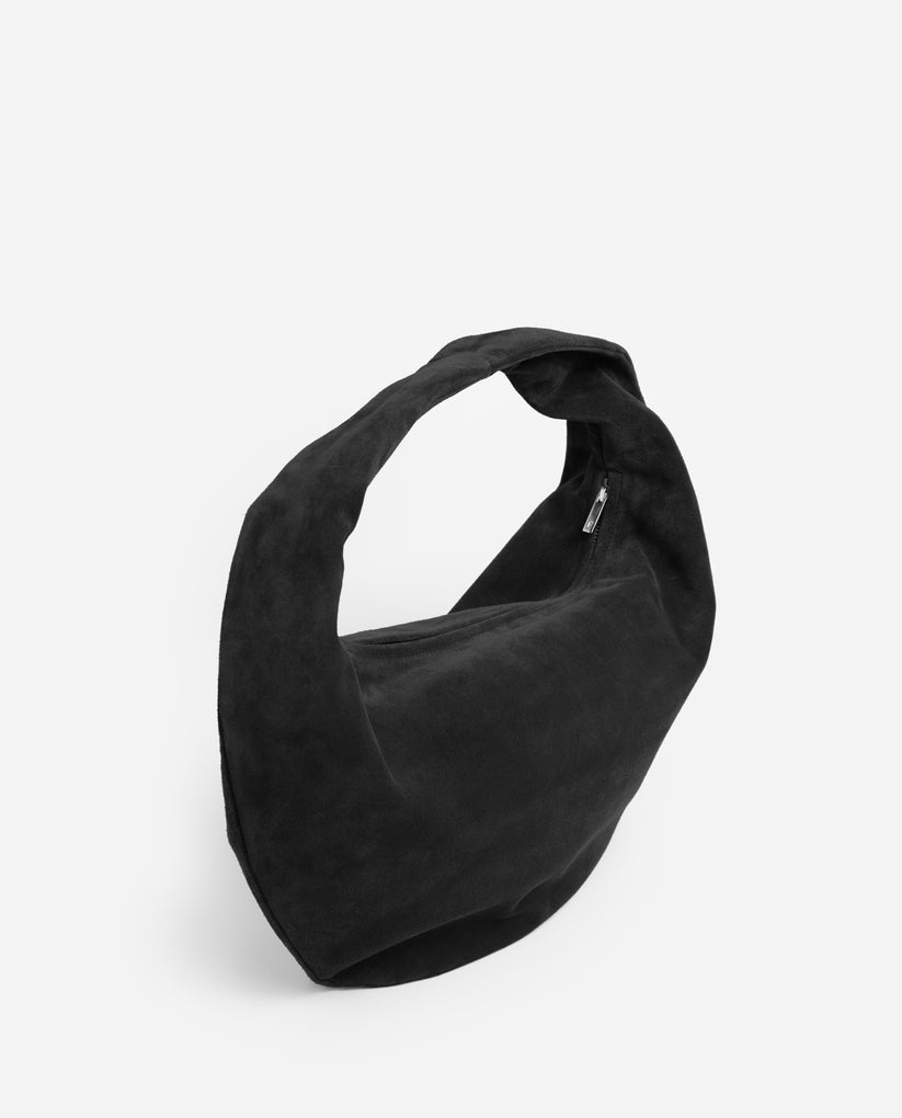 Flattered Black Suede Alva Bag