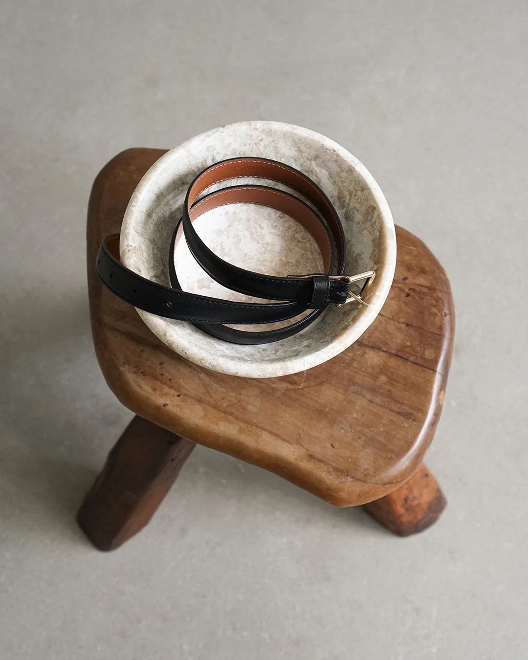 Flattered Barbara Black Leather Belt