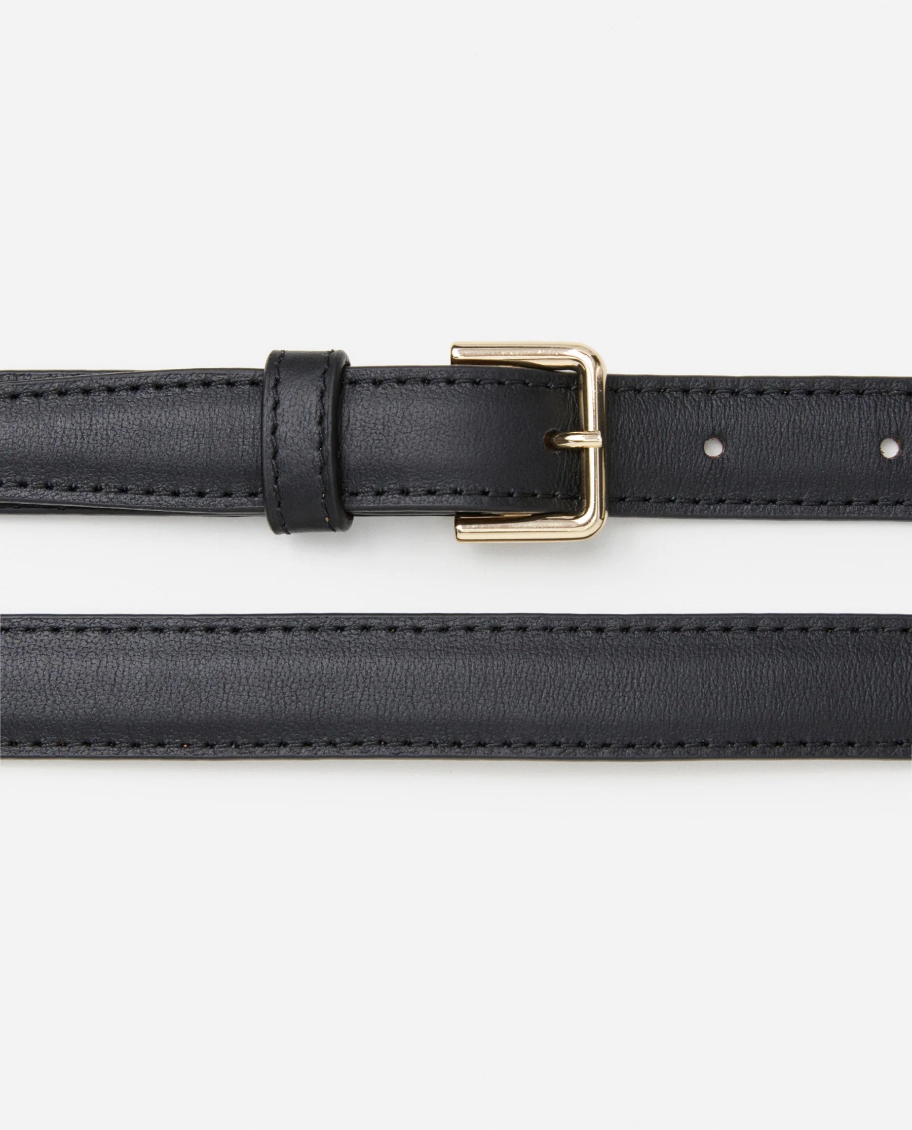 Flattered Barbara Black Leather Belt
