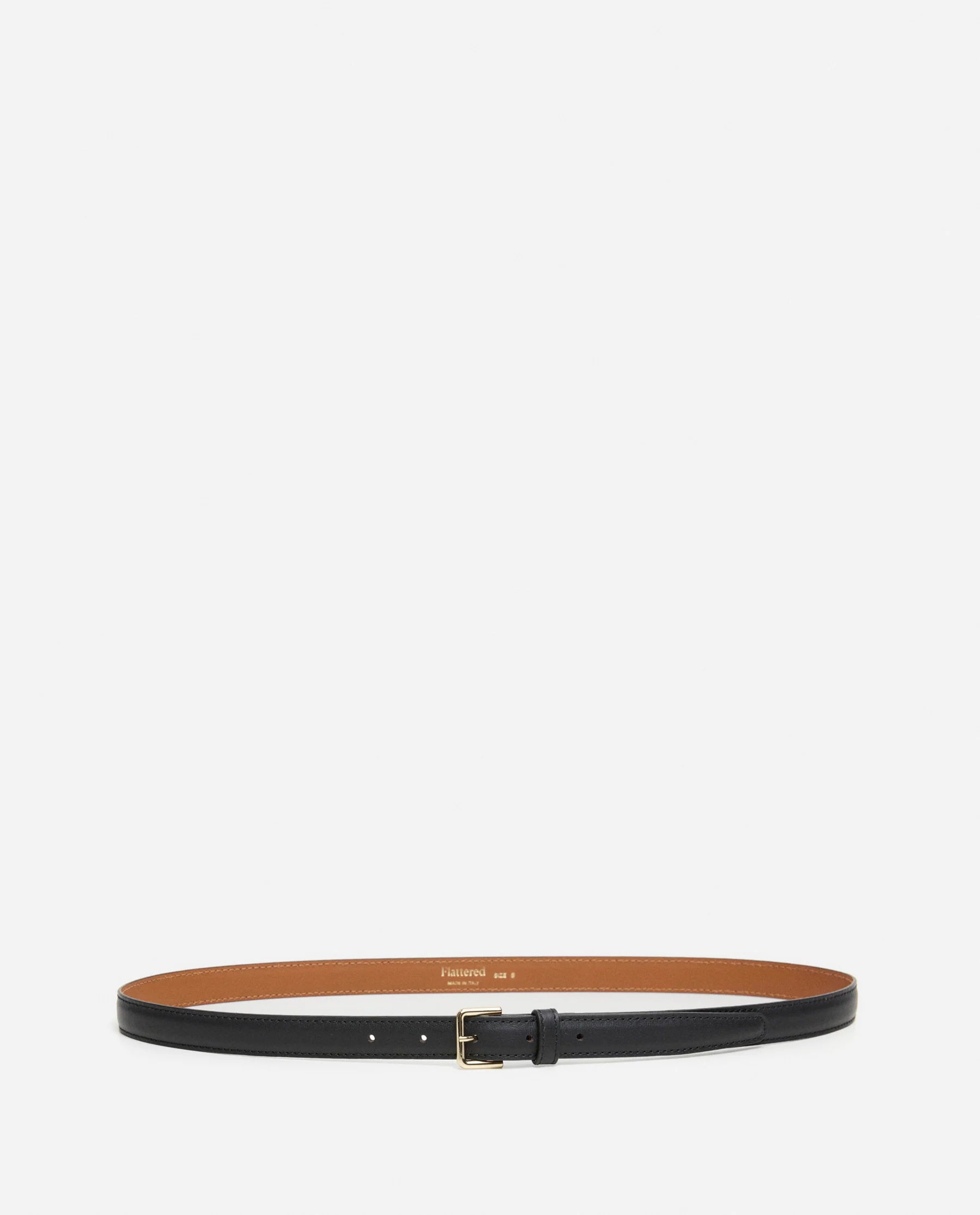Flattered Barbara Black Leather Belt