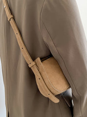 Flattered Tuna Suede Shoulder Bag
