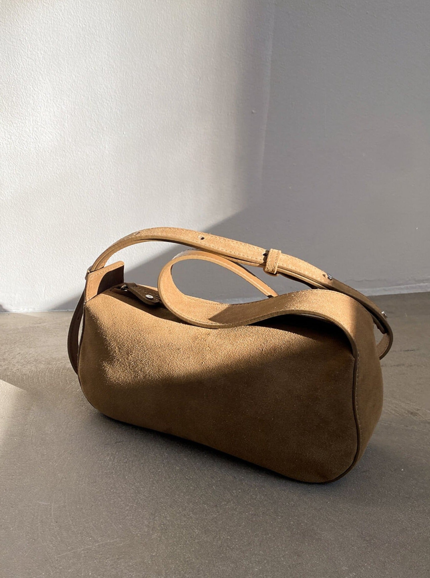 Flattered Tuna Suede Shoulder Bag