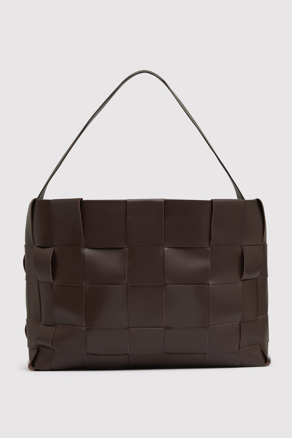 St. Agni Chocolate Woven Large Tote