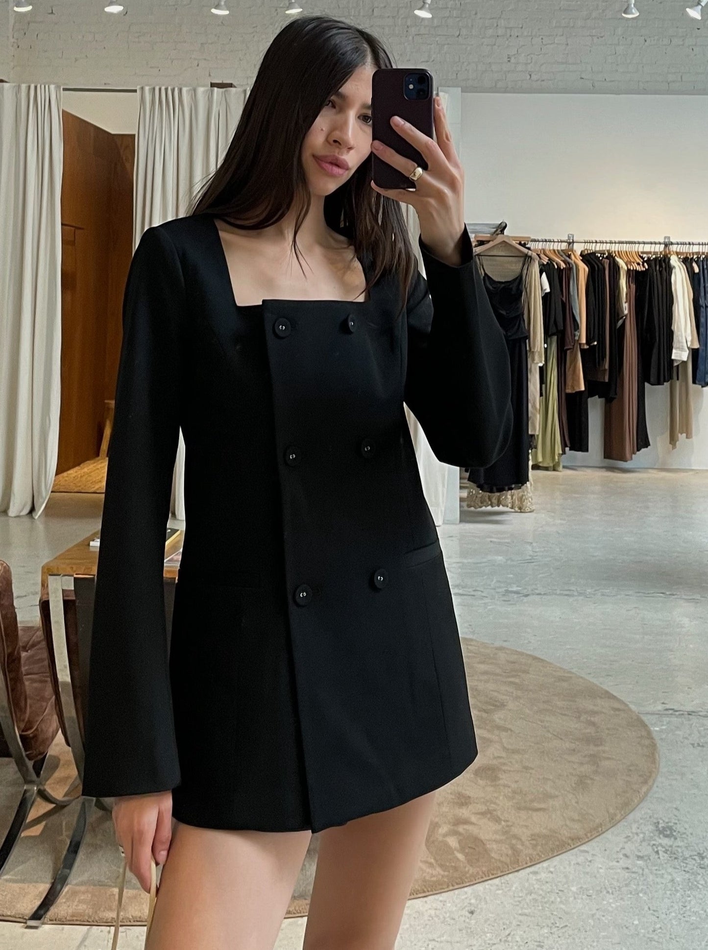 Black Henrietta Suit Jacket