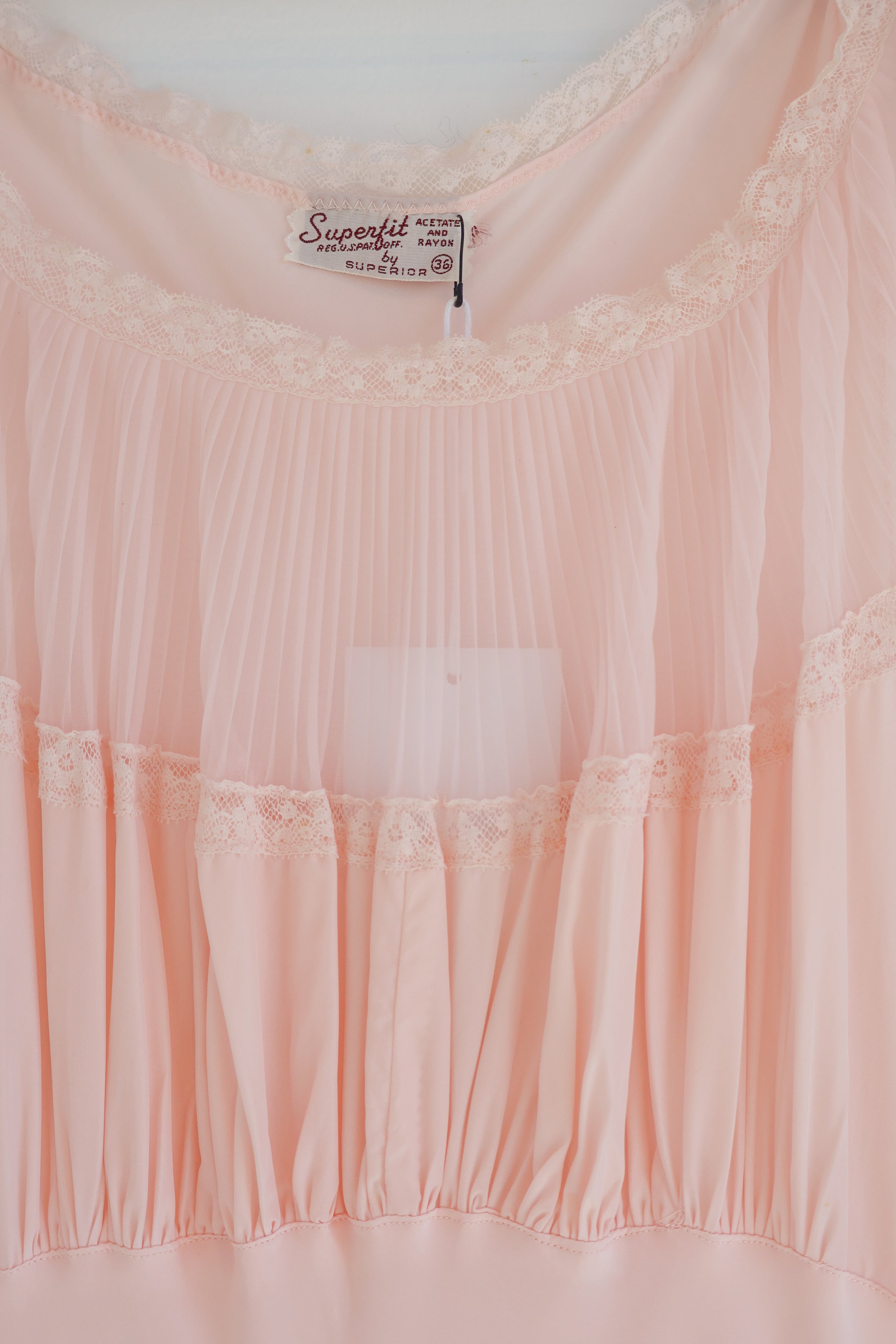 Vintage Silky Pink Slip Dress
