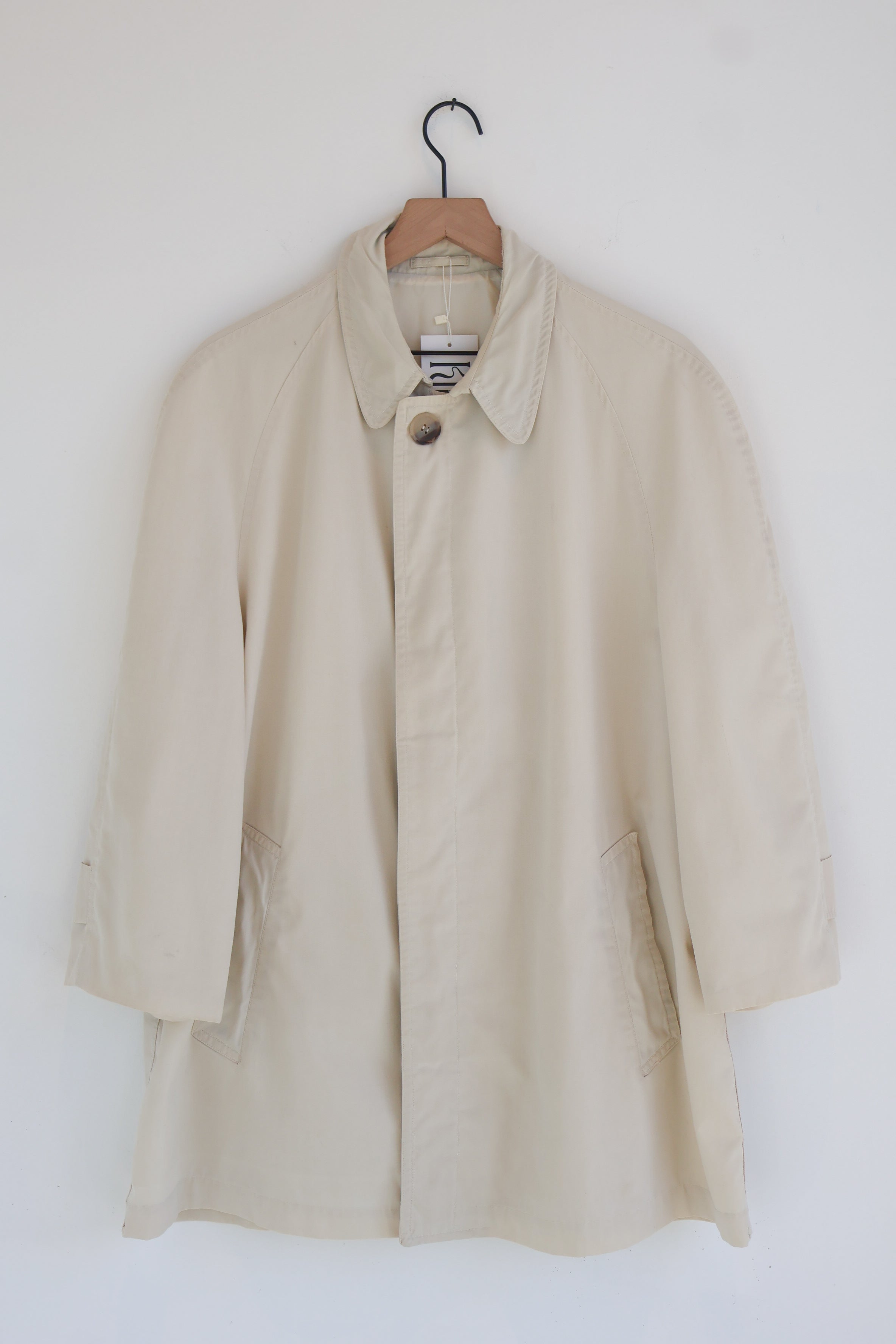 Vintage Cream Trench Coat
