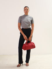 Rue Sophie Black Slit Hem Baia Pant
