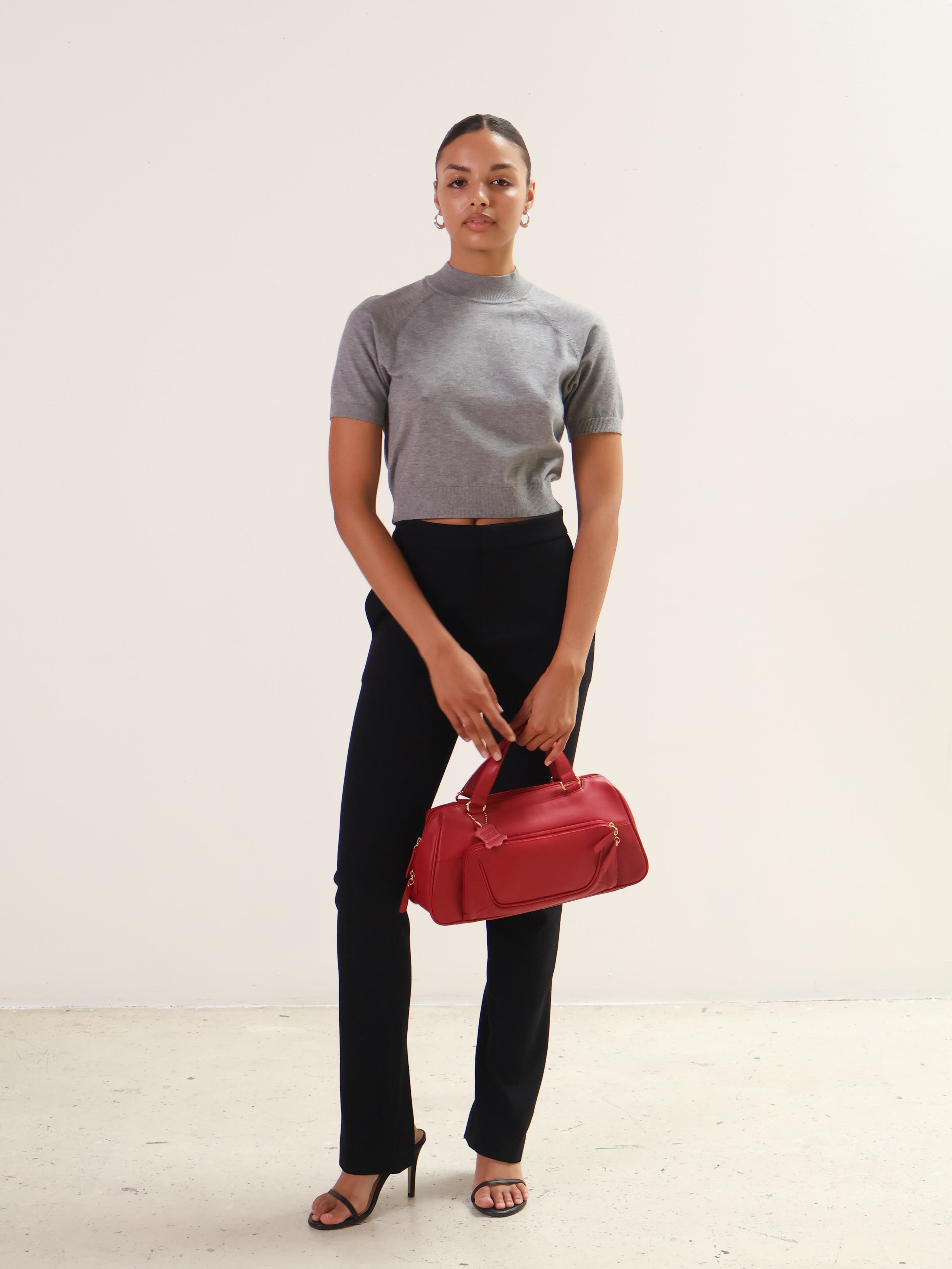 Rue Sophie Black Slit Hem Baia Pant