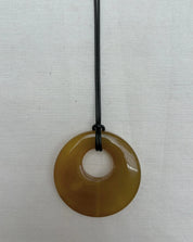 Nuri Studios Amber Agate 13 Hoop Necklace