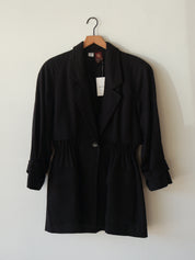 Vintage Anne Klein Wool Cinched Trench